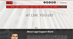 Desktop Screenshot of legalsupportworld.com